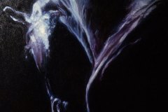 чёрная вороная в блеске